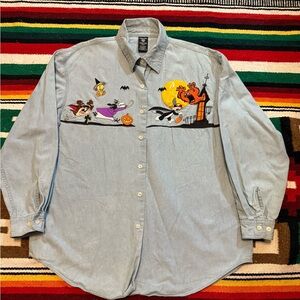 Warner Bros. Light Blue Denim Shirt